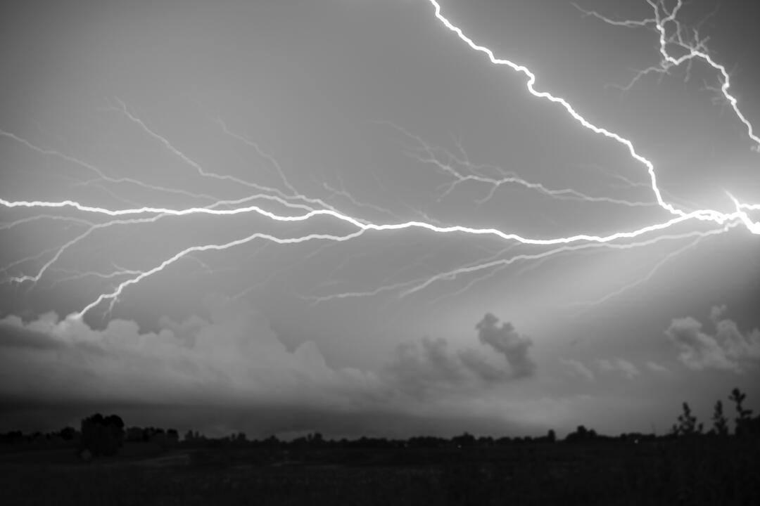 Lightning over Salem, MI, 2024